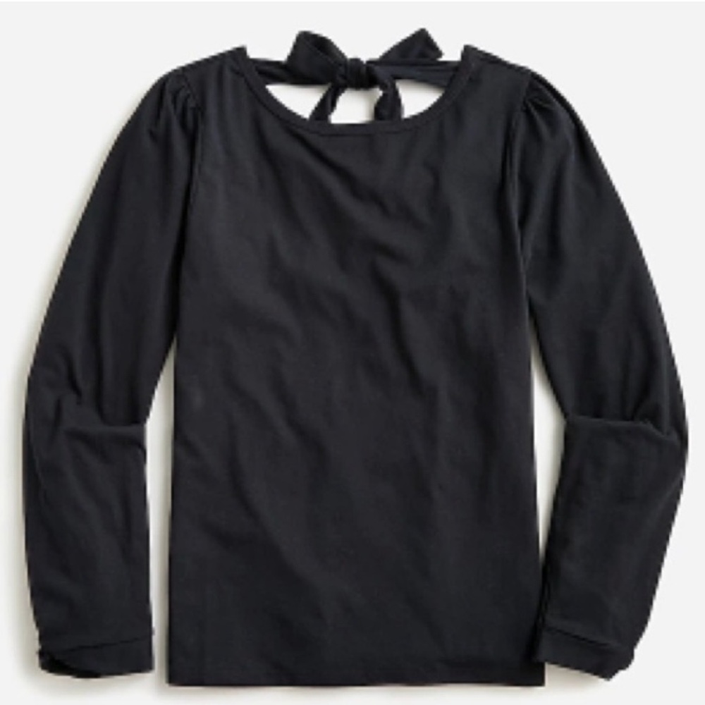J. Crew Broken-in jersey long puff-sleeve T-shirt